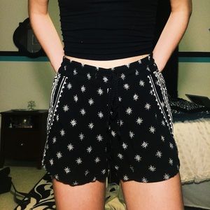 bohemian print shorts
